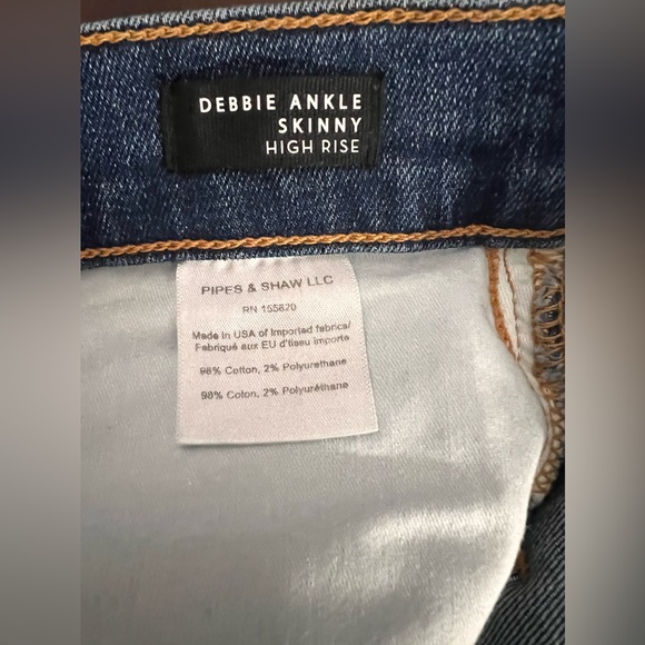 Veronica Beard Debbie Ankle Skinny High Rise  Medium Wash  Jeans Size 27 - Picture 6 of 8